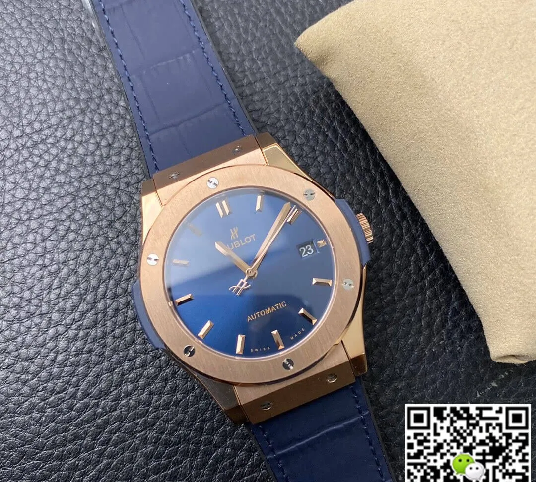 Hublot Classic Fusion 542.OX.7180.LR 42MM WWF Factory 1:1 Best Edition Replica Watch Blue Strap